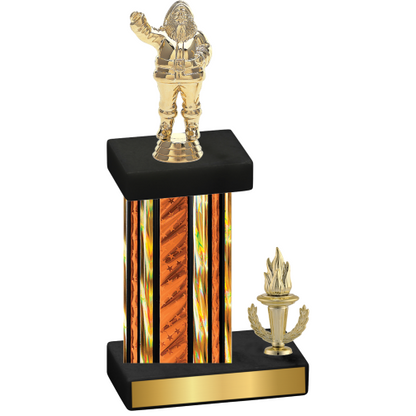 Accented Single Orange Glacier Victory Holiday Trophy