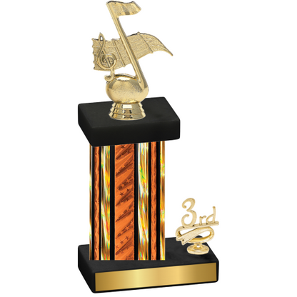 Accented Single Orange Glacier Third Place Music Trophy