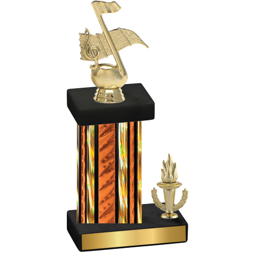 Accented Single Orange Glacier Victory Music Trophy