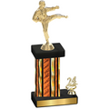 Accented Single Orange Glacier Year Karate Trophy