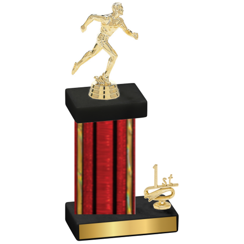 Accented Single Red Glacier First Place Running Trophy