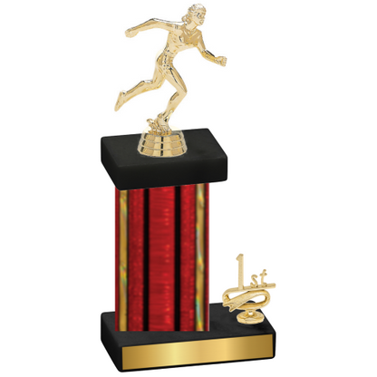 Accented Single Red Glacier First Place Running Trophy