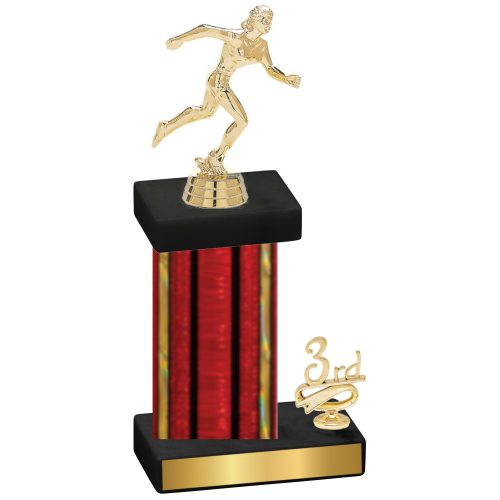 Accented Single Red Glacier Third Place Running Trophy