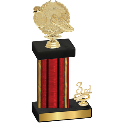 Accented Single Red Glacier Third Place Running Trophy