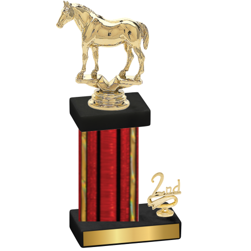 Accented Single Red Glacier Second Place Horses Trophy