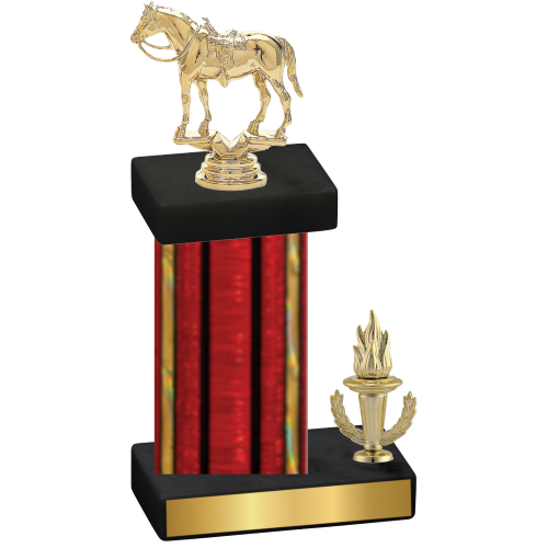 Accented Single Red Glacier Victory Horses Trophy
