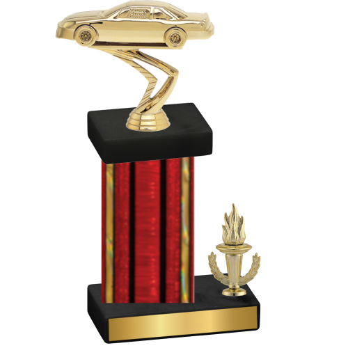 Accented Single Red Glacier Victory Cars Trophy