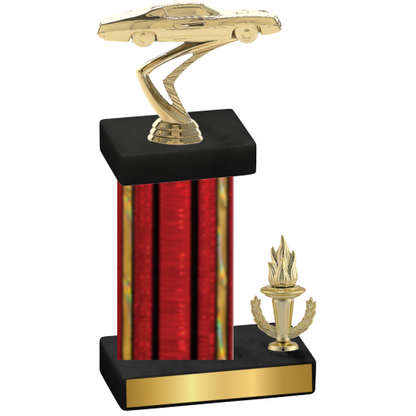 Accented Single Red Glacier Victory Cars Trophy