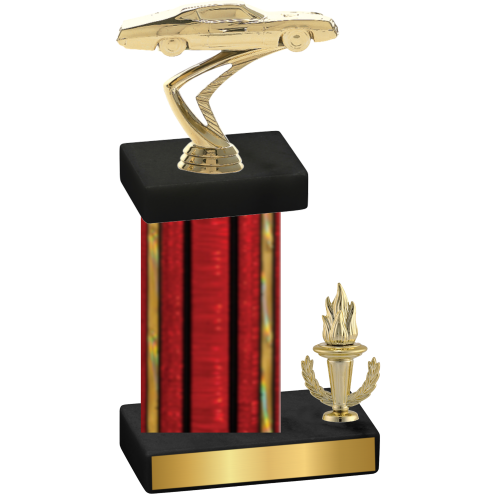 Accented Single Red Glacier Victory Cars Trophy