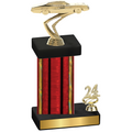Accented Single Red Glacier Year Cars Trophy