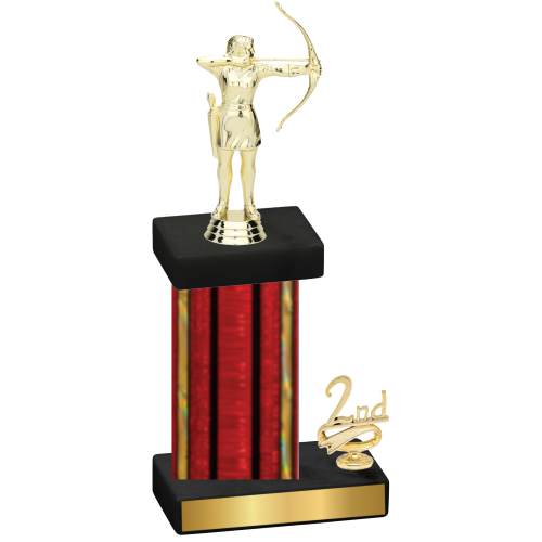 Accented Single Red Glacier Second Place Archery Trophy