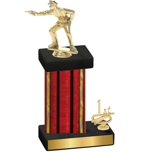 Accented Single Red Glacier First Place Shooter Trophy