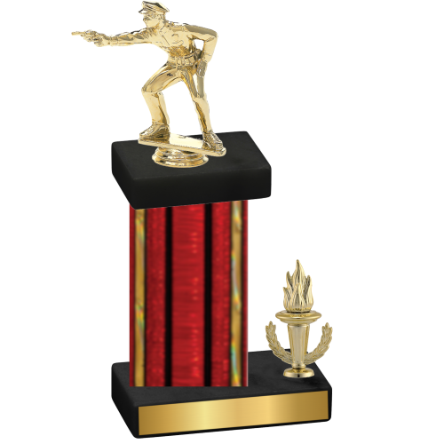 Accented Single Red Glacier Victory Shooter Trophy