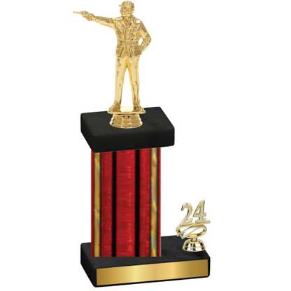Accented Single Red Glacier Year Shooter Trophy