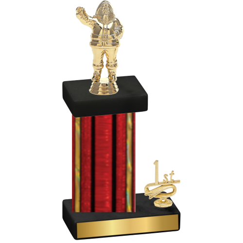 Accented Single Red Glacier First Place Holiday Trophy