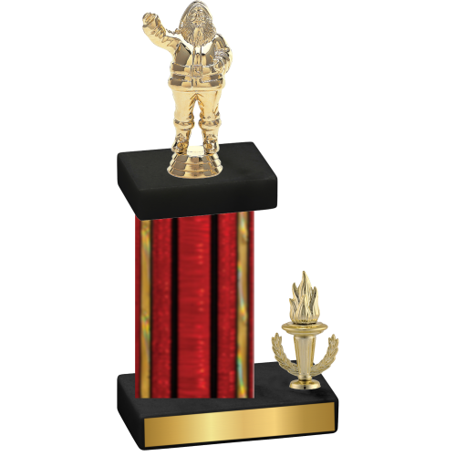 Accented Single Red Glacier Victory Holiday Trophy