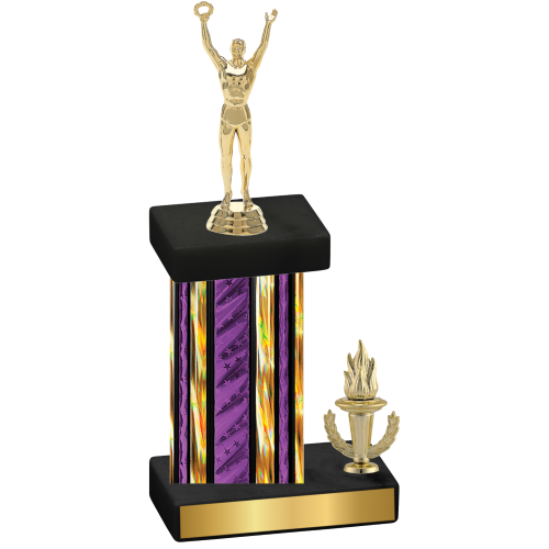 Accented Single Purple Glacier Victory Victory Trophy