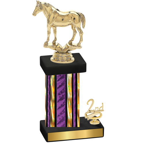 Accented Single Purple Glacier Second Place Horses Trophy
