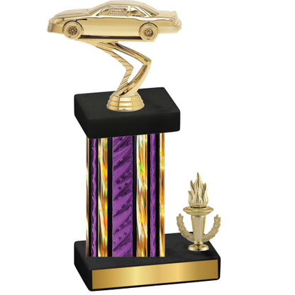 Accented Single Purple Glacier Victory Cars Trophy