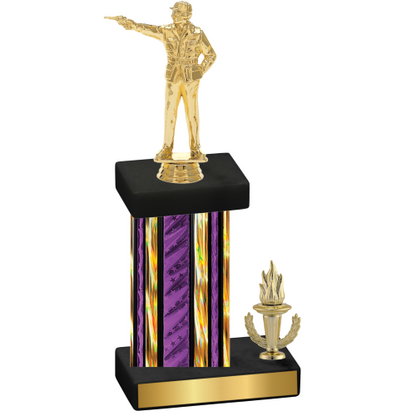 Accented Single Purple Glacier Victory Shooter Trophy