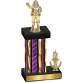 Accented Single Purple Glacier Victory Holiday Trophy