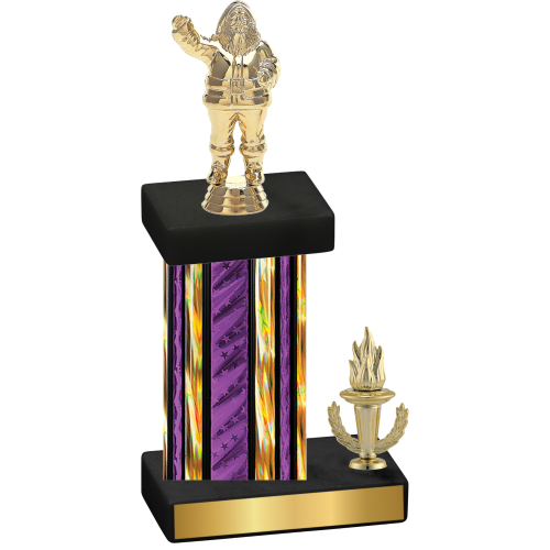 Accented Single Purple Glacier Victory Holiday Trophy