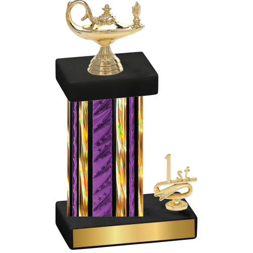 Accented Single Purple Glacier First Place Academics Trophy