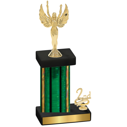 Accented Single Green Glacier Second Place Victory Trophy