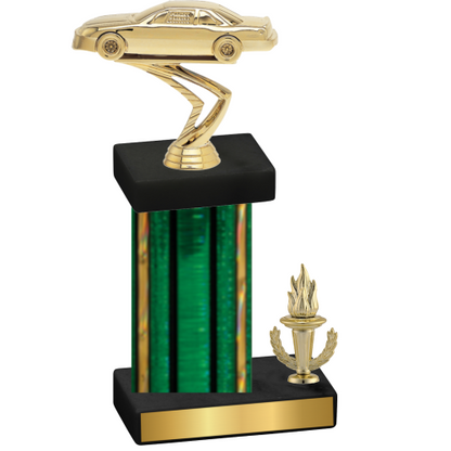 Accented Single Green Glacier Victory Cars Trophy