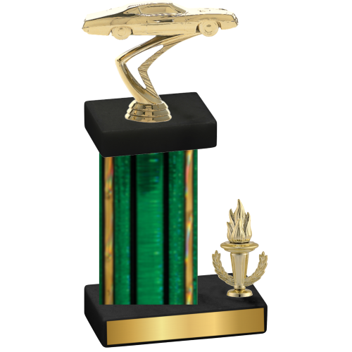 Accented Single Green Glacier Victory Cars Trophy