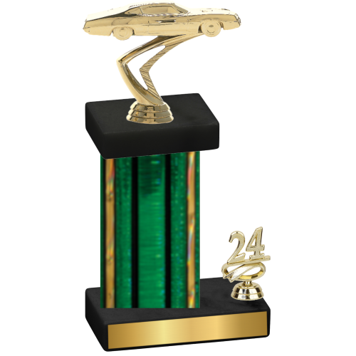 Accented Single Green Glacier Year Cars Trophy