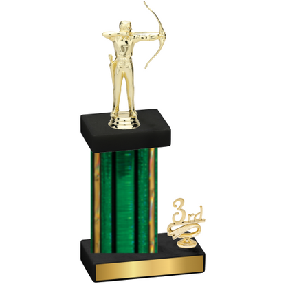 Accented Single Green Glacier Third Place Archery Trophy