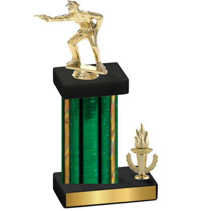 Accented Single Green Glacier Victory Shooter Trophy