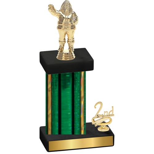 Accented Single Green Glacier Second Place Holiday Trophy