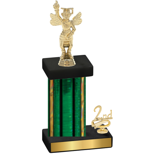 Accented Single Green Glacier Second Place Academics Trophy