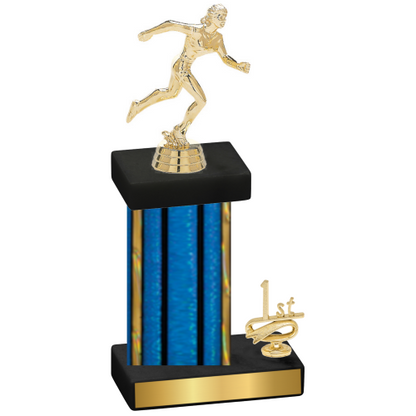 Accented Single Blue Glacier First Place Running Trophy