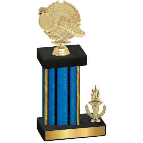 Accented Single Blue Glacier Victory Running Trophy