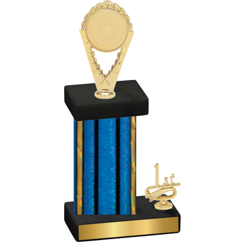 Accented Single Blue Glacier First Place Insert Trophy