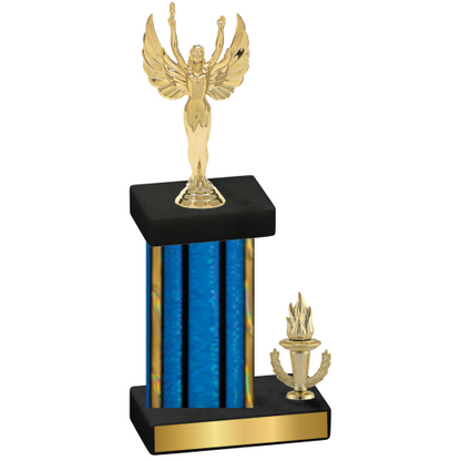 Accented Single Blue Glacier Victory Victory Trophy