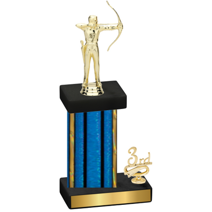 Accented Single Blue Glacier Third Place Archery Trophy