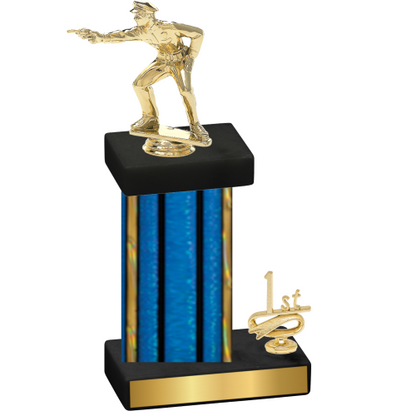 Accented Single Blue Glacier First Place Shooter Trophy