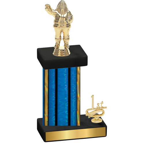 Accented Single Blue Glacier First Place Holiday Trophy