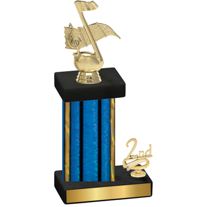 Accented Single Blue Glacier Second Place Music Trophy