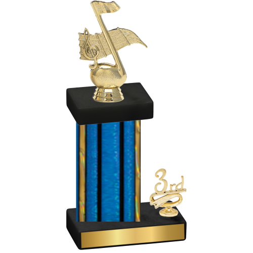 Accented Single Blue Glacier Third Place Music Trophy