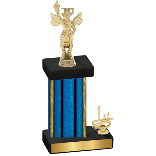 Accented Single Blue Glacier First Place Academics Trophy