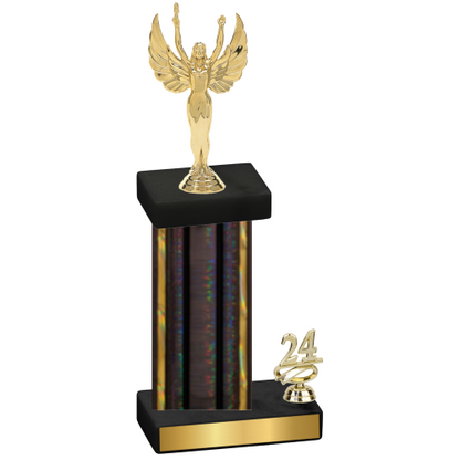 Accented Single Black Glacier Year Victory Trophy