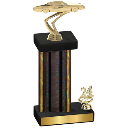 Accented Single Black Glacier Year Cars Trophy