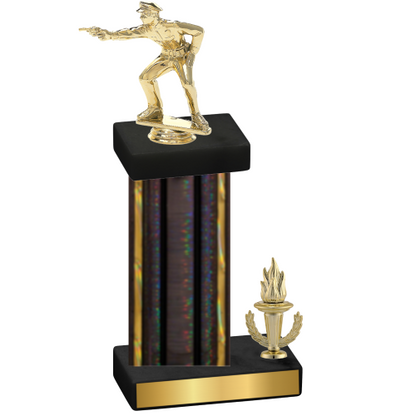 Accented Single Black Glacier Victory Shooter Trophy