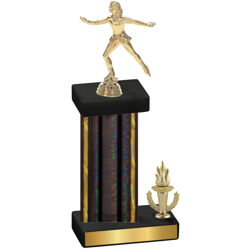 Accented Single Black Glacier Victory Skater Trophy