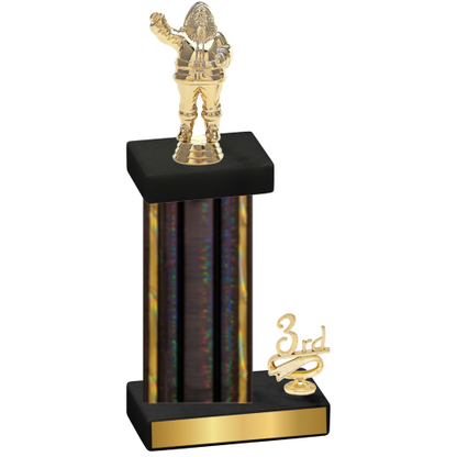 Accented Single Black Glacier Third Place Holiday Trophy